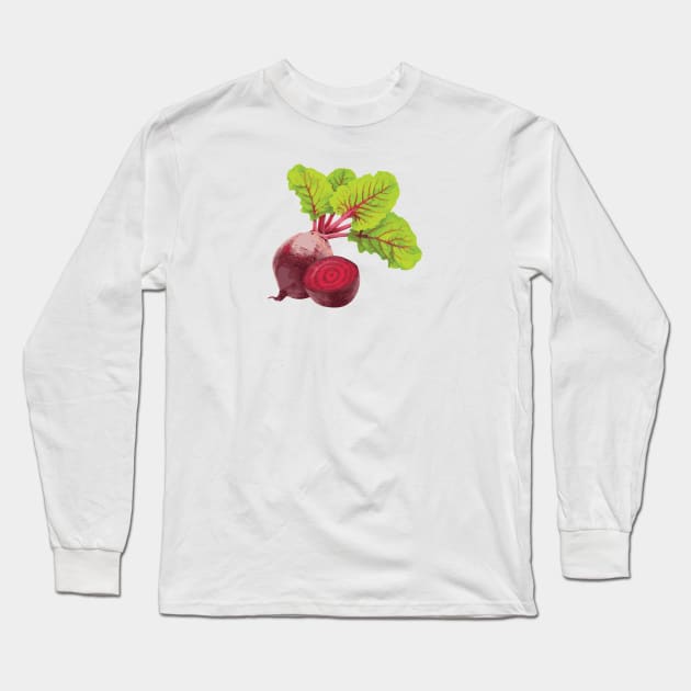 Turn Up The Beets! Long Sleeve T-Shirt by cricky